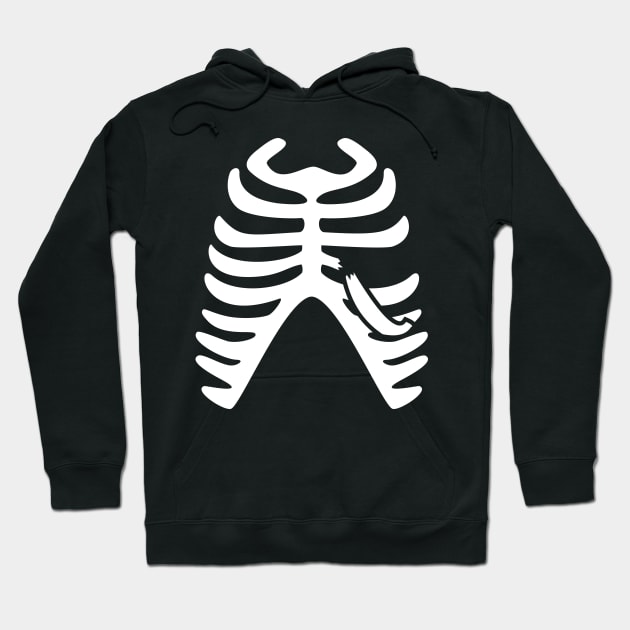 Funny - Get Well Gift Fractured Broken Rib Hoodie by MeatMan